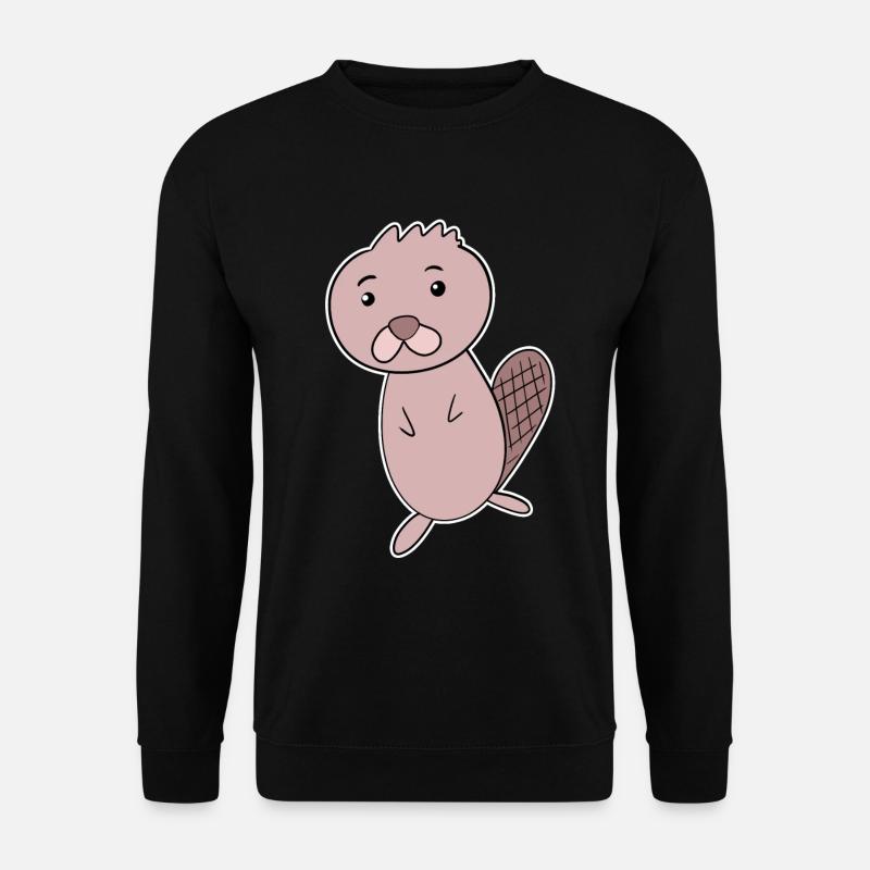 Beaver Animal - Unisex Sweatshirt - black