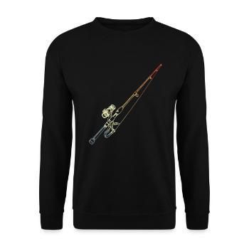 Angel Retro Stil - Unisex Pullover - Schwarz - Vorne - Alina (178cm) & Michal (187cm)