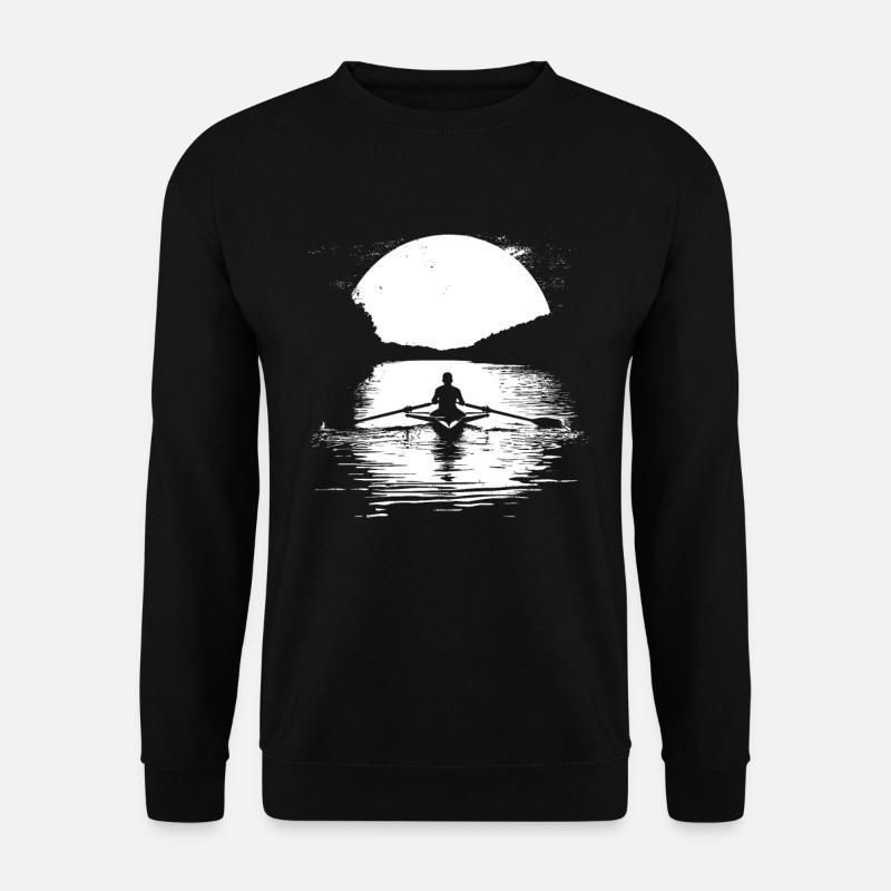 Rudern Grafik - Unisex Pullover - Schwarz