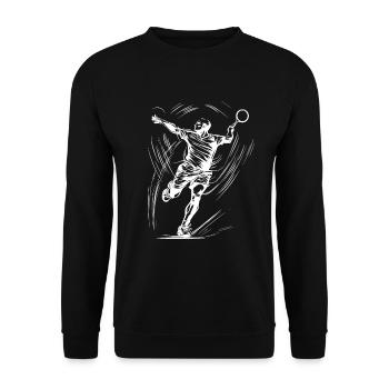 Badminton - Sweat-shirt Unisexe - noir - Devant - Alina (178cm) & Michal (187cm)