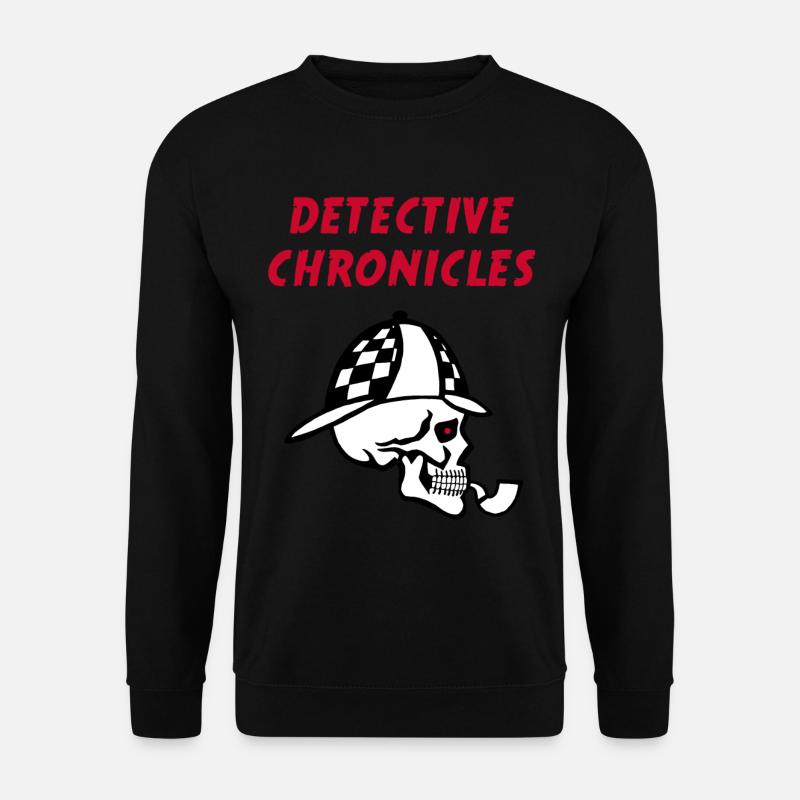 Detektiv Schädel - Unisex Pullover - Schwarz