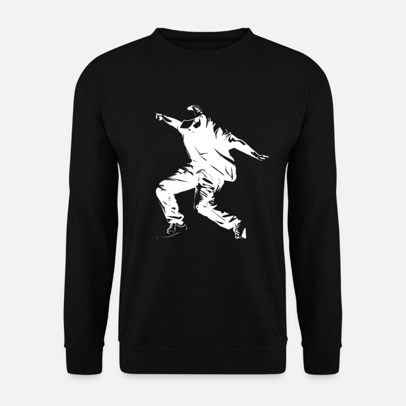 Breakdance Sketch - Unisex Pullover - Schwarz
