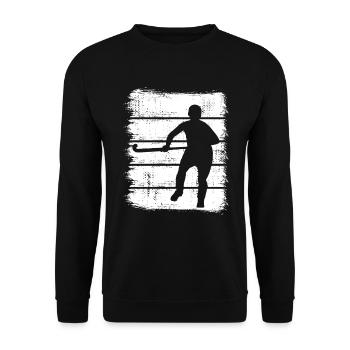 Joueurs de hockey sur gazon - Sweat-shirt Unisexe - noir - Devant - Alina (178cm) & Michal (187cm)