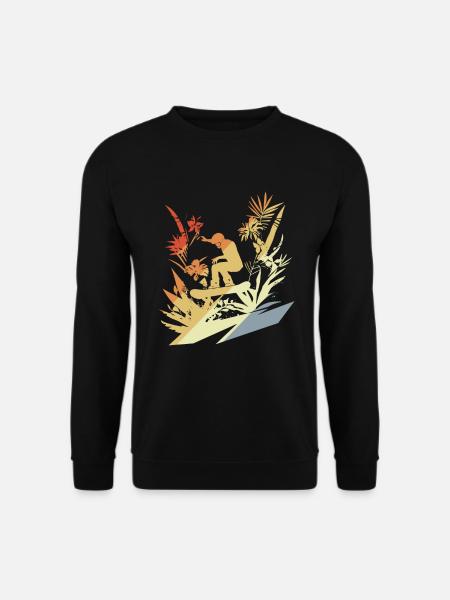 Snowboard rétro - Sweat-shirt Unisexe - noir