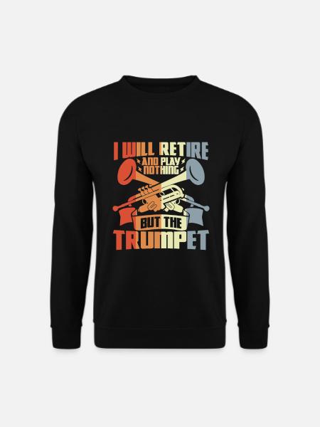 Pensionierter Trompeter - Unisex Pullover - Schwarz