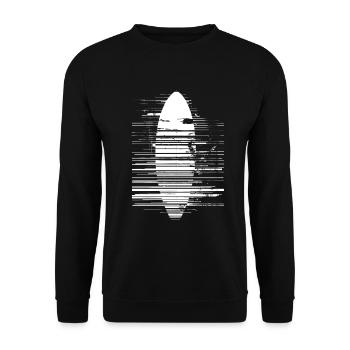 Croquis de planche de surf - Sweat-shirt Unisexe - noir - Devant - Alina (178cm) & Michal (187cm)