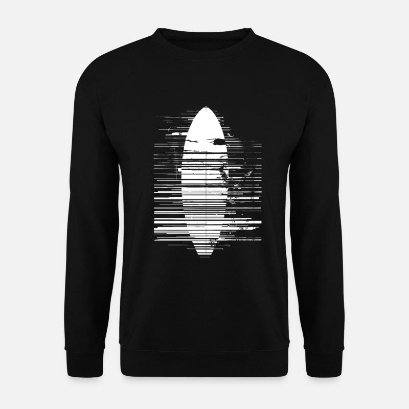 Surfboard Sketch - Unisex Sweatshirt - black