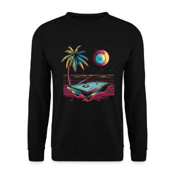 Billard Steamwave - Unisex Pullover - Schwarz - Vorne - Alina (178cm) & Michal (187cm)