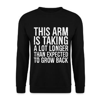 Ce bras prend beaucoup plus de temps que prévu - Sweat-shirt Unisexe - noir - Devant - Alina (178cm) & Michal (187cm)