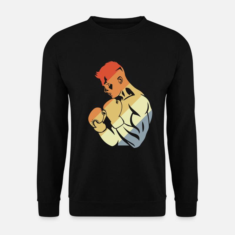 Retro Boxer - Unisex Pullover - Schwarz