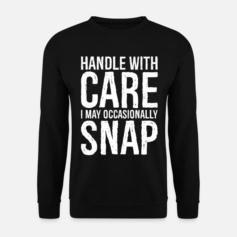 Manipuler avec soin - Sweat-shirt Unisexe - noir
