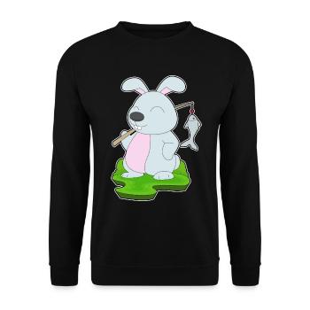 Pêche au poisson bunny Angler - Sweat-shirt Unisexe - noir - Devant - Alina (178cm) & Michal (187cm)