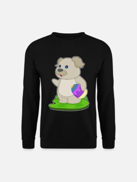 Dog Easter Easter Egg - Unisex Sweatshirt - black
