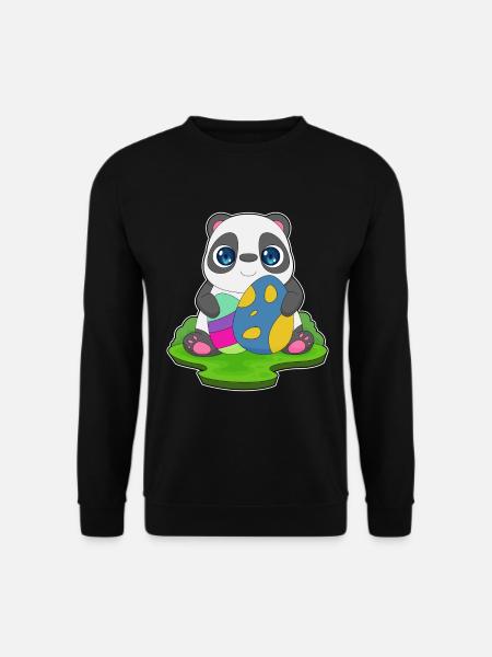 Panda Ostern Ostereier - Unisex Pullover - Schwarz