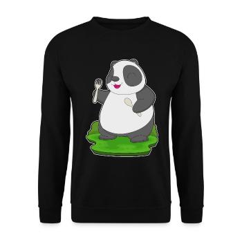 Cuisine de la cuisine de la cutanière Panda - Sweat-shirt Unisexe - noir - Devant - Alina (178cm) & Michal (187cm)