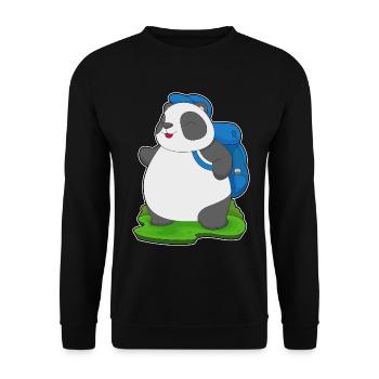 Randonnée à dos pour randonneurs panda - Sweat-shirt Unisexe - noir - Devant - Alina (178cm) & Michal (187cm)