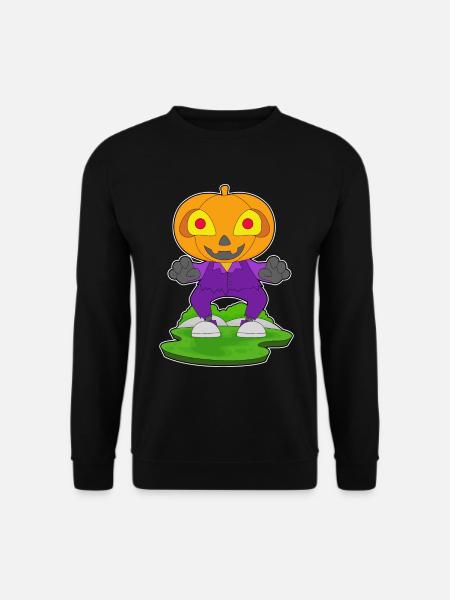 Jack O'Lantern Halloween Pumpkin - Unisex Sweatshirt - black
