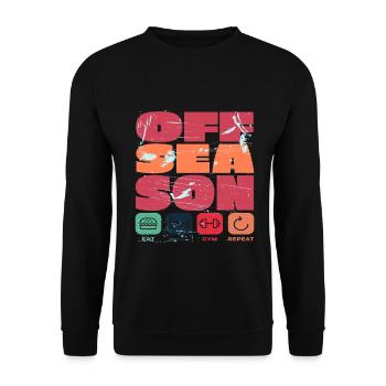 Bodybuilding Fitness Sports Leisure - Unisex Sweatshirt - black - Front - Alina (178cm) & Michal (187cm)