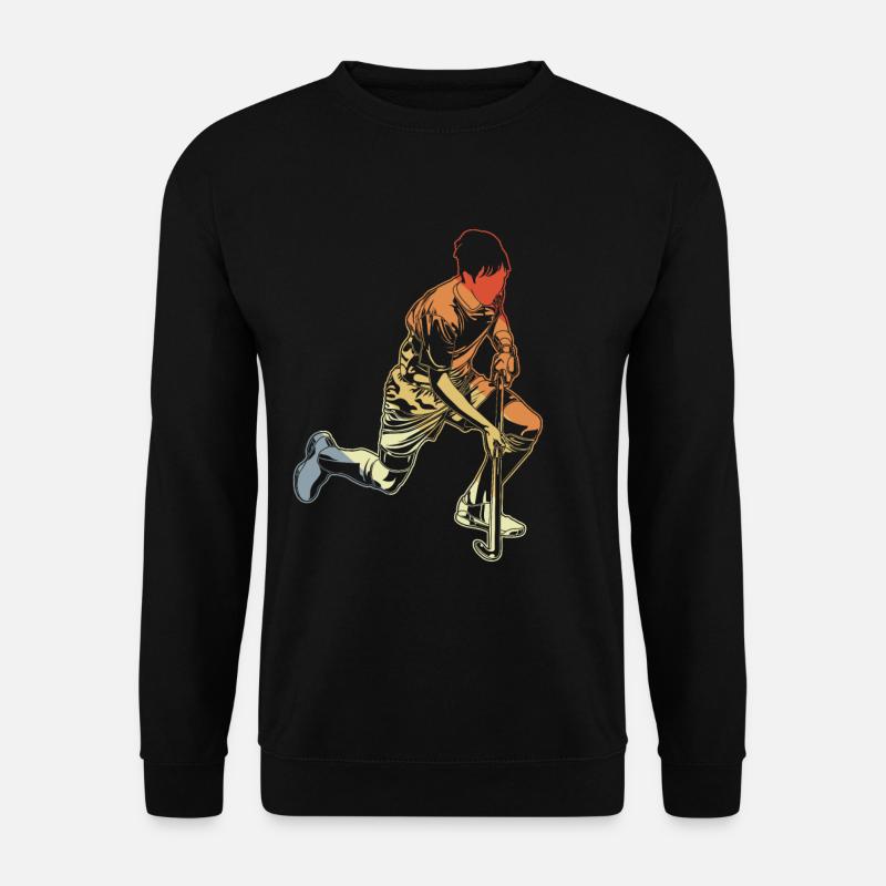 Feldhockeyspieler Junge - Unisex Pullover - Schwarz