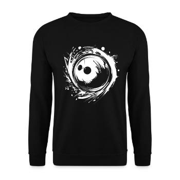 Bowling ball - Unisex Sweatshirt - black - Front - Alina (178cm) & Michal (187cm)