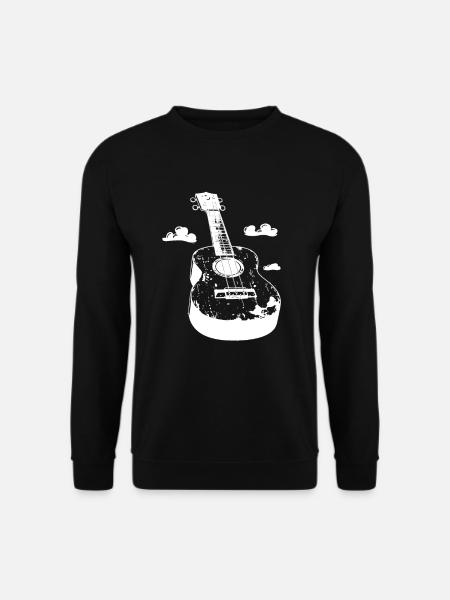 Ukulele Cartoon Look - Unisex Sweatshirt - black