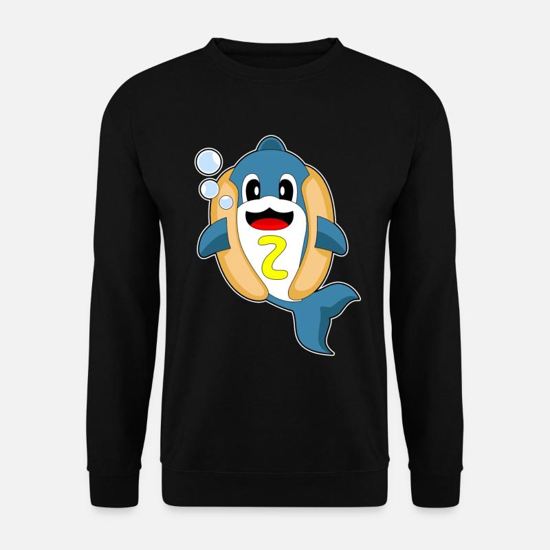 Hot-dog Dolphin - Sweat-shirt Unisexe - noir