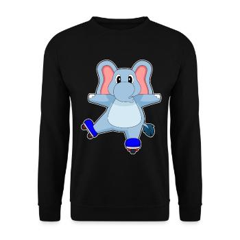 Elefant Inline skating Inline skates - Unisex Sweatshirt - black - Front - Alina (178cm) & Michal (187cm)