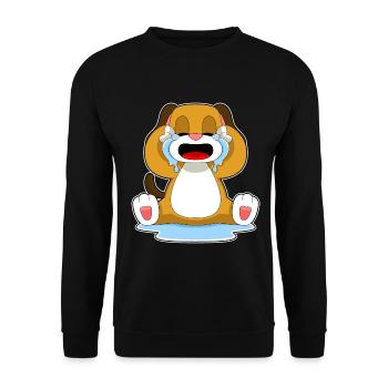 Larmes de chien - Sweat-shirt Unisexe - noir - Devant - Alina (178cm) & Michal (187cm)