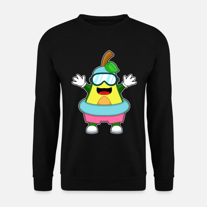 Lunettes de natation avocat - Sweat-shirt Unisexe - noir