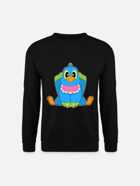 Parrot Baby Bib - Unisex Sweatshirt - black