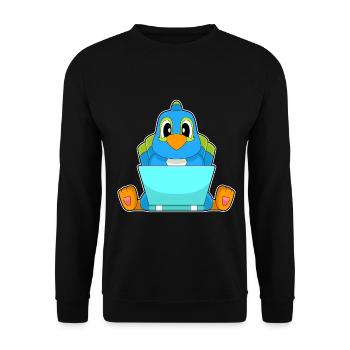 Ordinateur portable Parrot - Sweat-shirt Unisexe - noir - Devant - Alina (178cm) & Michal (187cm)