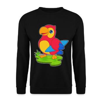 Parrot surf board Summer - Sweat-shirt Unisexe - noir - Devant - Alina (178cm) & Michal (187cm)