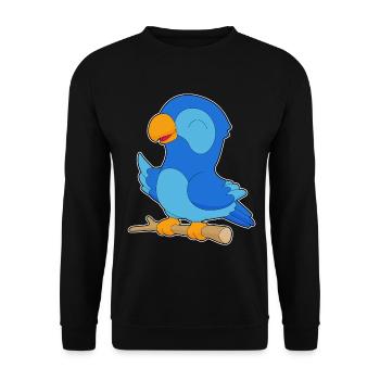 Branche de perroquet - Sweat-shirt Unisexe - noir - Devant - Alina (178cm) & Michal (187cm)