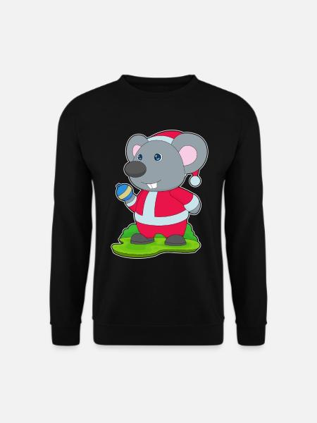 Mouse Christmas Christmas Ball - Unisex Sweatshirt - black