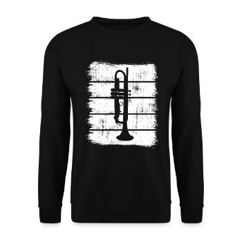 Trompette - Sweat-shirt Unisexe - noir - Devant - Alina (178cm) & Michal (187cm)