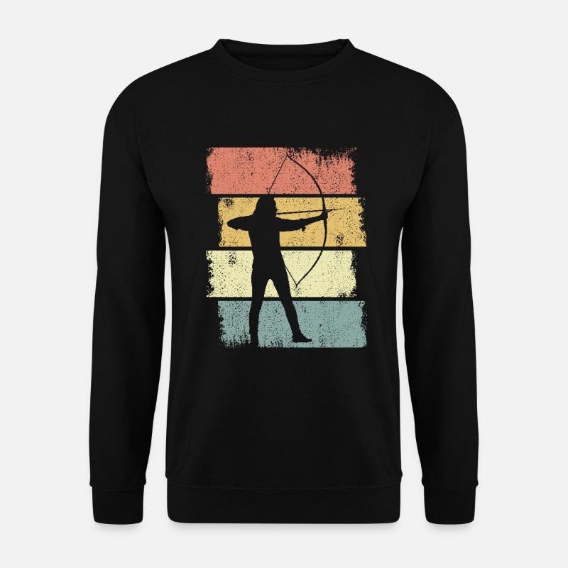 Bogenschütze Skizze - Unisex Pullover - Schwarz