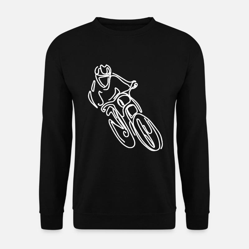 Dessin de VTT Freeride - Sweat-shirt Unisexe - noir
