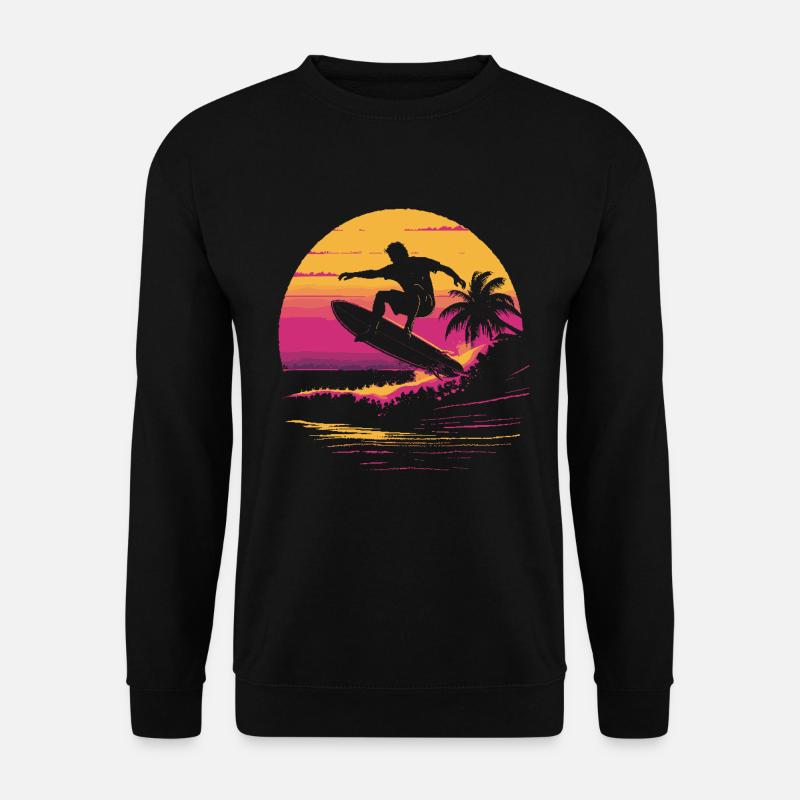 Surfer 90s - Unisex Sweatshirt - black