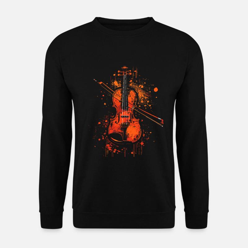 Violin Graphics - Unisex Sweatshirt - black