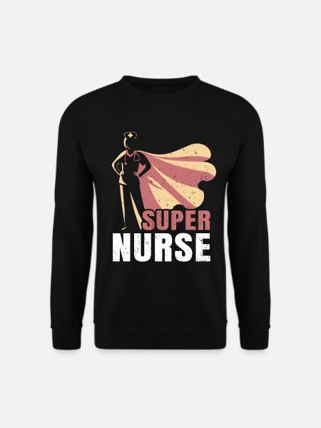 Nurse – Superheld Krankenschwester - Unisex Pullover - Schwarz