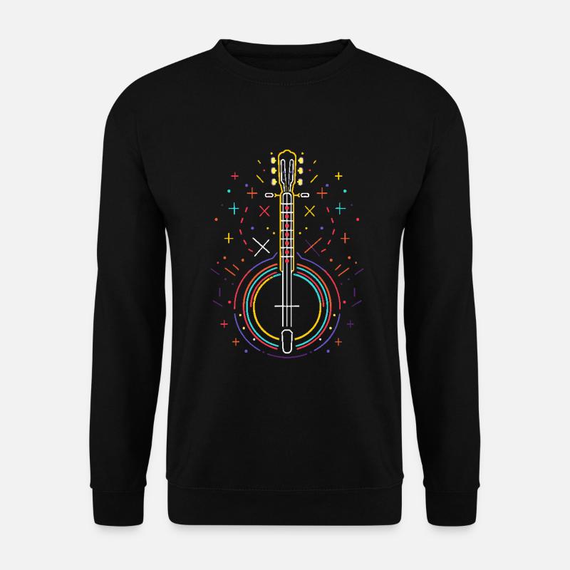 Banjo Line Art - Unisex Sweatshirt - black
