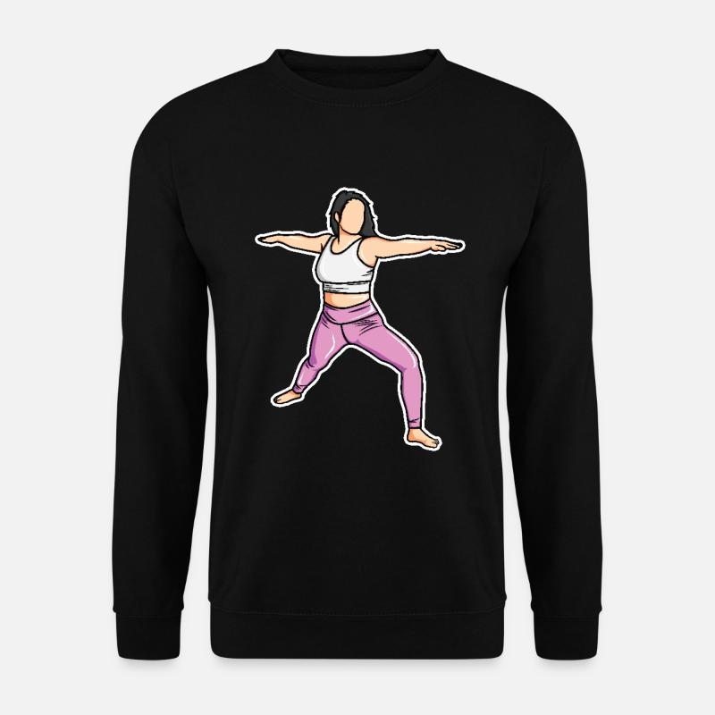 Yogini Zeichnung - Unisex Pullover - Schwarz