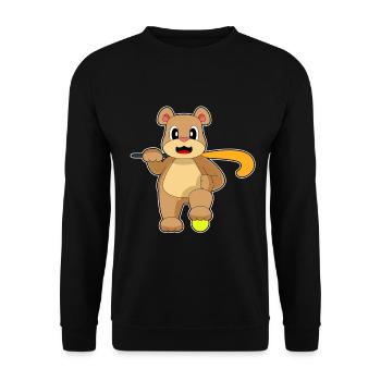 Bear Bâton de hockey sur gazon - Sweat-shirt Unisexe - noir - Devant - Alina (178cm) & Michal (187cm)