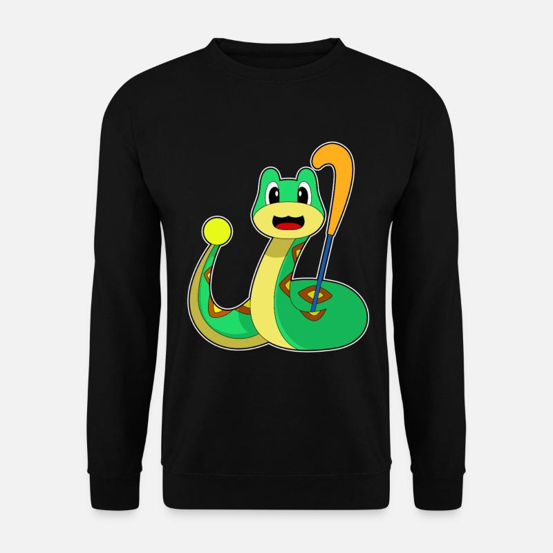 Schlange Feldhockey Hockeyschläger - Unisex Pullover - Schwarz