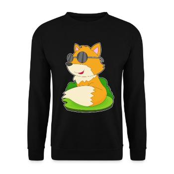 Fuchs Sonnenbrille - Unisex Pullover - Schwarz - Vorne - Alina (178cm) & Michal (187cm)