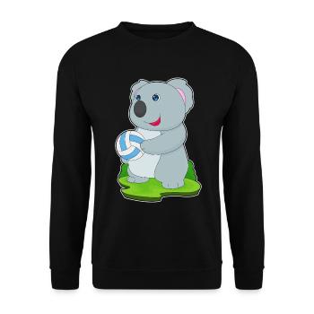 Koala Volleyball Player Volleyball - Unisex Sweatshirt - black - Front - Alina (178cm) & Michal (187cm)