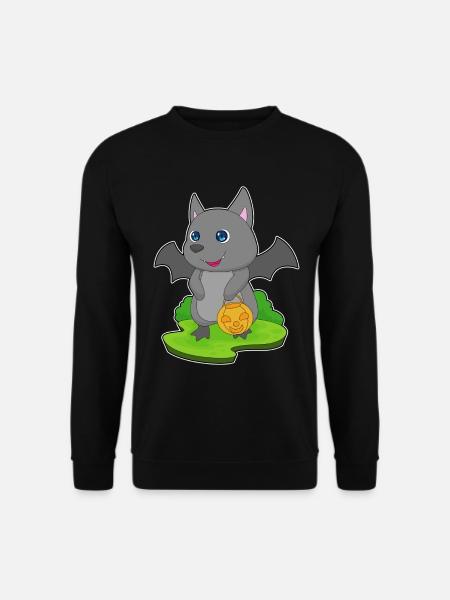 Bat Halloween Pumpkin - Unisex Sweatshirt - black
