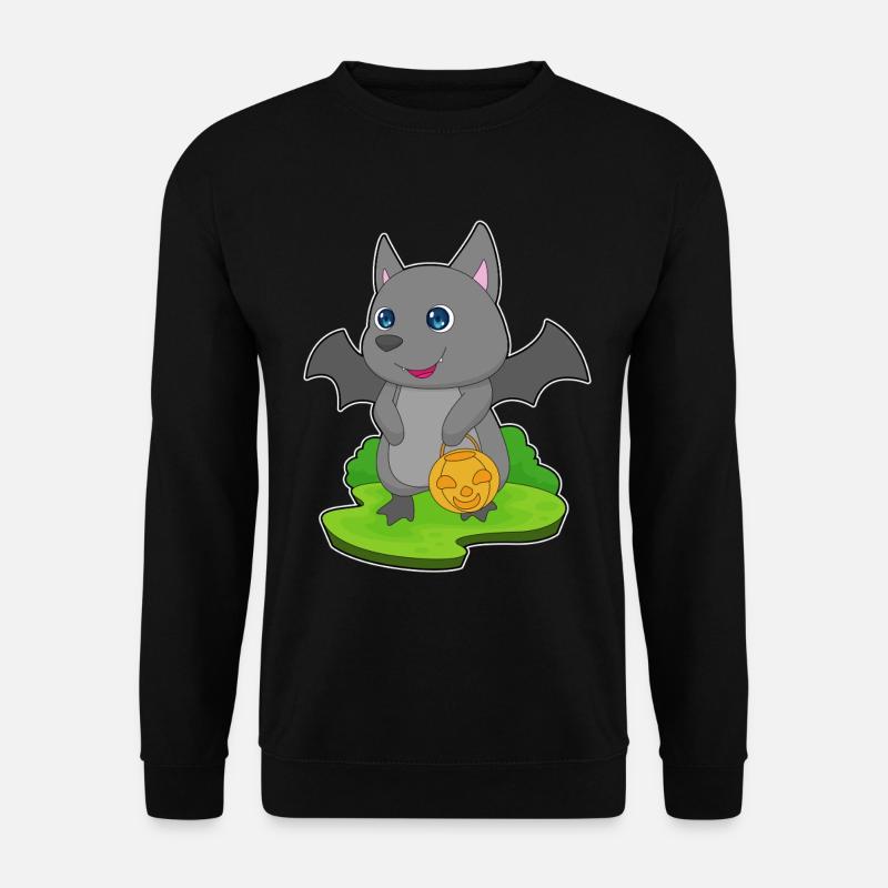 Bat Halloween Pumpkin - Unisex Sweatshirt - black
