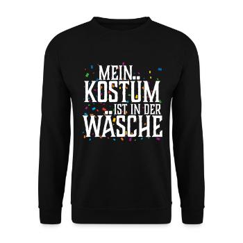 My costume is in the wash - Unisex Sweatshirt - black - Front - Alina (178cm) & Michal (187cm)