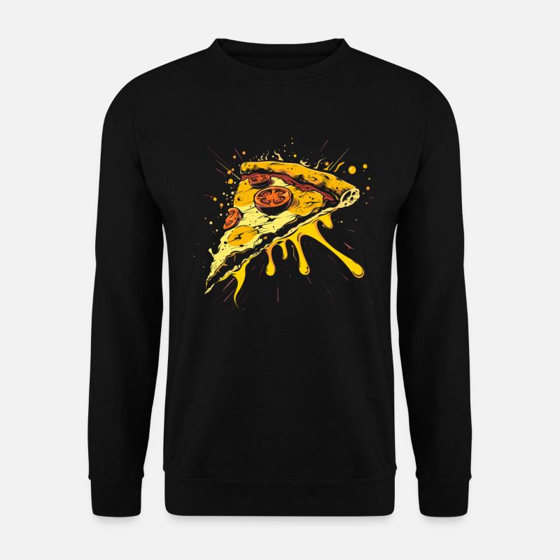 Pizza Slice Graphic - Unisex Sweatshirt - black